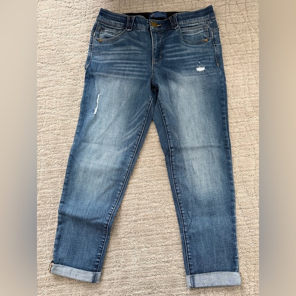 Democracy Denim - Democracy Distressed Blue Boyfriend Jeans